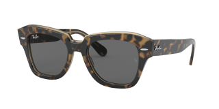 Óculos de sol Ray Ban 0RB2186 STATE STREET Castanho Quadrada - 1