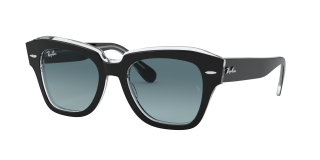 Óculos de sol Ray Ban 0RB2186 STATE STREET Preto Quadrada - 1