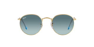 Óculos de sol Ray Ban 0RB3447 ROUND METAL Dourados Redonda - 1