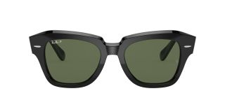 Óculos de sol Ray Ban 0RB2186 STATE STREET Preto Quadrada - 2