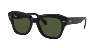 Óculos de sol Ray Ban 0RB2186 STATE STREET Preto Quadrada - 1