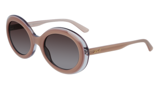 Óculos de sol Karl Lagerfeld KL6058S Rosa/Vermelho-Púrpura Ovalada - 1