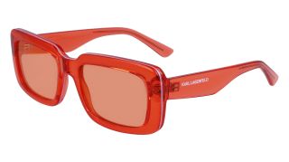 Óculos de sol Karl Lagerfeld KL6101S Laranja Retangular - 1