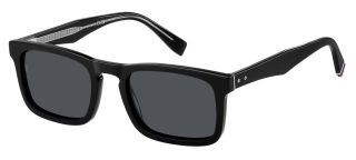 Óculos de sol Tommy Hilfiger TH 2068/S Preto Retangular - 1