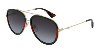 Óculos de sol Gucci GG0062S Dourados Aviador