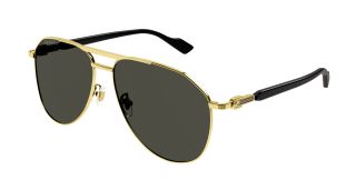 Óculos de sol Gucci GG1220S Dourados Aviador