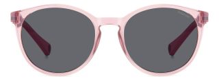 Óculos de sol Polaroid Kids PLD 8059/S Rosa/Vermelho-Púrpura Ovalada - 2