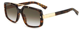 Óculos de sol Dsquared2 D2 0120/S Castanho Retangular - 1