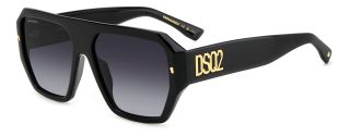 Óculos de sol Dsquared2 D2 0128/S Preto Ovalada - 1