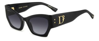 Óculos de sol Dsquared2 D2 0132/S Preto Borboleta - 1