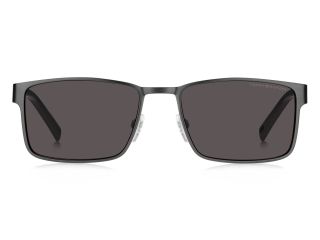 Óculos de sol Tommy Hilfiger TH 2087/S Preto Retangular - 2