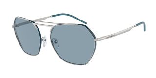 Óculos de sol Emporio Armani 0EA2148 Prateados Quadrada - 1