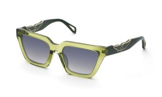 Óculos de sol Zadig & Voltaire SZV418 Verde Quadrada